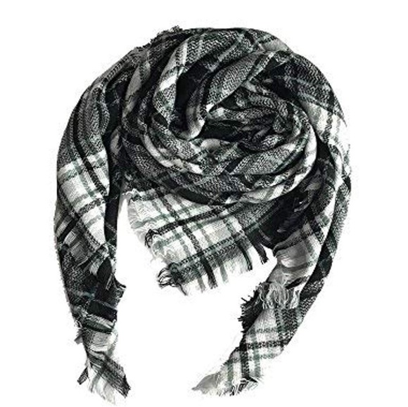 LAST 1! Oversized Plaid Tartan Blanket Scarf Wrap - Picture 2 of 7